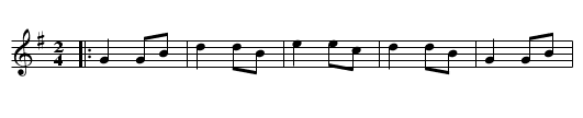 Miss Latons Hornpipe. JB.037 - staff notation