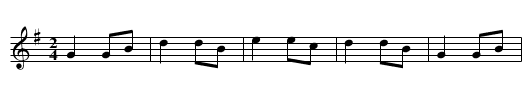Miss Latons Hornpipe. JBs.037 - staff notation