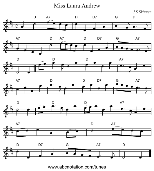 Miss Laura Andrew - staff notation