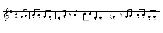 MISS LUCY LONG - staff notation