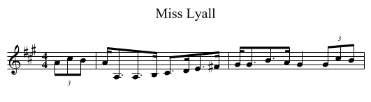 Miss Lyall - staff notation