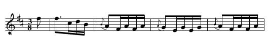 Miss M-- Hunter's Waltz. LW.035 - staff notation