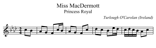 Miss MacDermott - staff notation