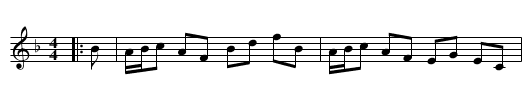 Miss Mackenzie's Reel - staff notation