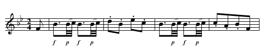 Miss Mackenzie's Strasphey - staff notation