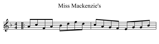 Miss Mackenzie's - staff notation