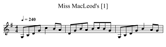 Miss MacLeod's [1] - staff notation