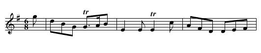 MISS MARGARET BROWN'S FAVORITE - staff notation