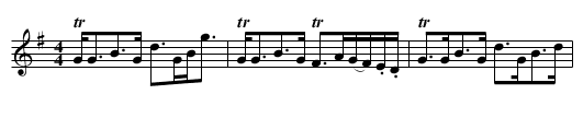 Miss Margaret Graham of Gartmore's Strathspey - staff notation