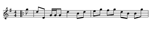 Miss Maria Dundas - staff notation
