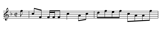 Miss Maria Dundas - staff notation