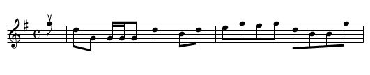 MISS MARIA DUNDAS - staff notation