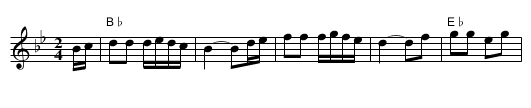 Miss Mary Douglas (reel) - staff notation
