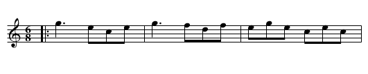 Miss Marys Frolick - staff notation