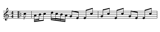 Miss Maule of Panmure - staff notation