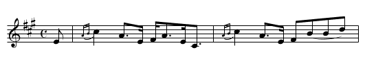 Miss Maule’s Strathspey - staff notation