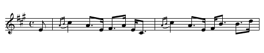 Miss Maule’s Strathspey - staff notation