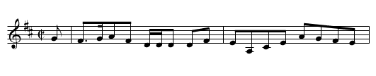 Miss Maxwell Gordon's Reel - staff notation