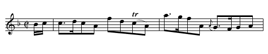 Miss Maxwell of Monrieth's Reel - staff notation