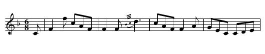 Miss Maxwell’s Fancy - staff notation