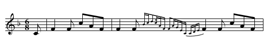Miss Maxwell’s Fancy - staff notation