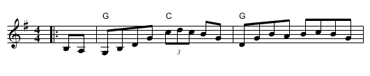 Miss McCloud's Reel - staff notation