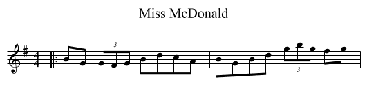 Miss McDonald - staff notation