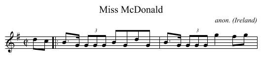 Miss McDonald - staff notation