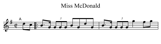 Miss McDonald - staff notation