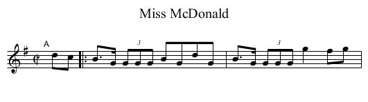 Miss McDonald - staff notation