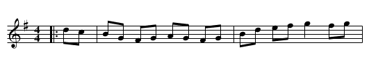 Miss McDonald's Reel - staff notation