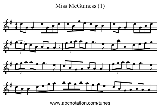 Miss McGuiness (1) - staff notation