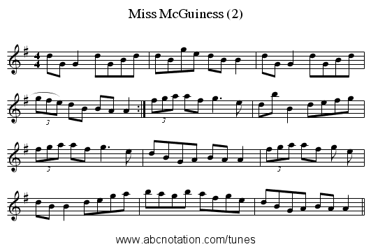 Miss McGuiness (2) - staff notation