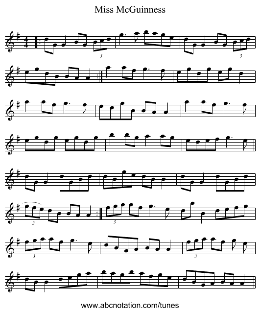 Miss McGuinness - staff notation