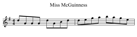 Miss McGuinness - staff notation