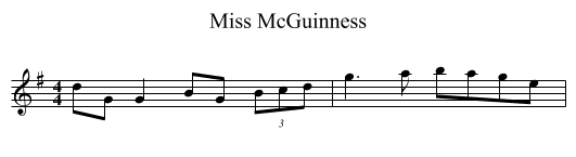 Miss McGuinness - staff notation