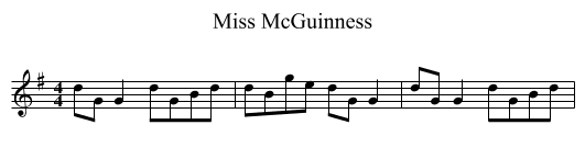 Miss McGuinness - staff notation