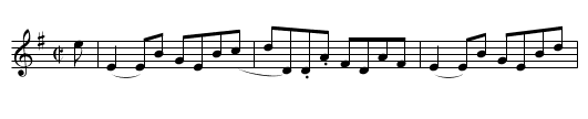 Miss McKenzie of Coul's Reel - staff notation
