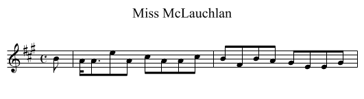 Miss McLauchlan - staff notation