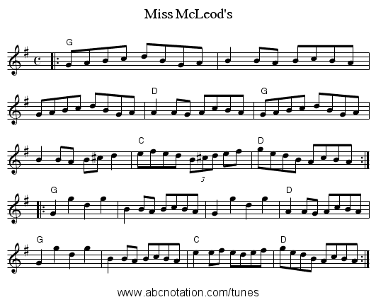 Miss McLeod's - staff notation