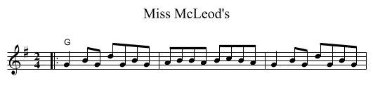 Miss McLeod's - staff notation