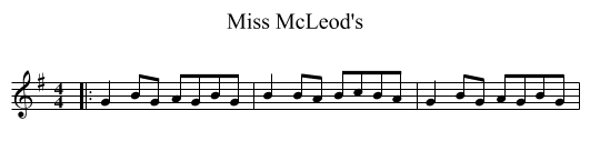 Miss McLeod's - staff notation
