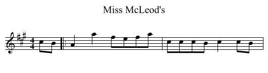 Miss McLeod's - staff notation
