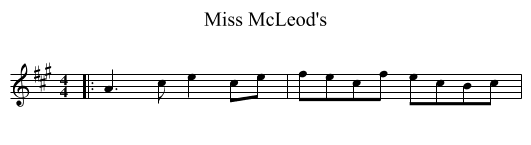 Miss McLeod's - staff notation