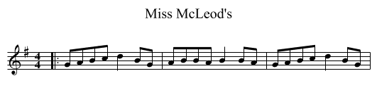 Miss McLeod's - staff notation