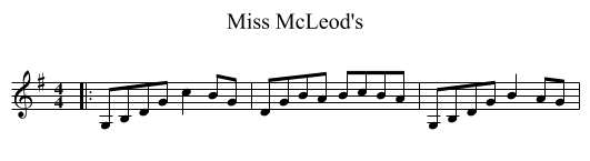 Miss McLeod's - staff notation
