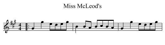 Miss McLeod's - staff notation