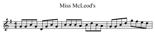 Miss McLeod's - staff notation