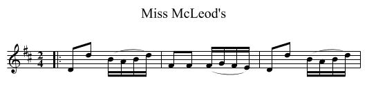 Miss McLeod's - staff notation