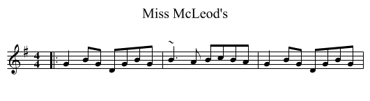 Miss McLeod's - staff notation